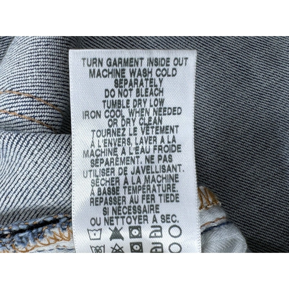 7 For All Mankind Luxe Vintage High Waist Ankle Skinny Womens 30 Blue Distressed - Picture 12 of 12
